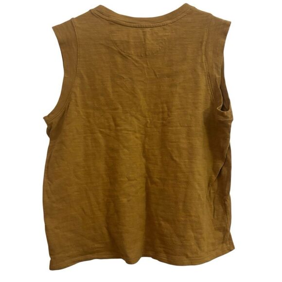 Faherty Women’s Sunwashed Slub Muscle Tank Antique Bronze Large Lightweight Top - Picture 8 of 11